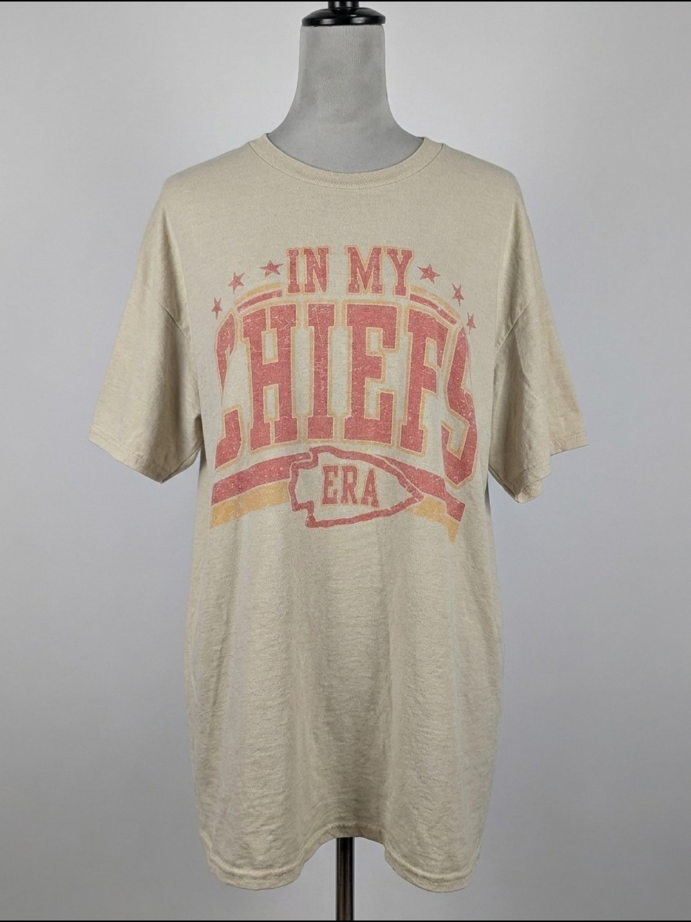 In My Chiefs Era Graphic T Shirt XL Kansas City Football Retro Oversized Tee